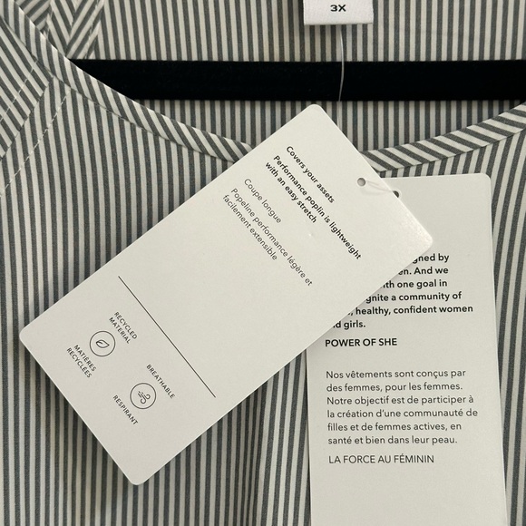 NWT Athleta Refined Tank Stripe 3X - Picture 10 of 11